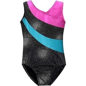 BAOHULU Girls Gymnastics Leotards One-piece 6A(5/6 Years)  Practice Outfit